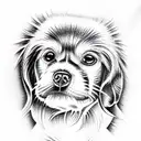 Dog tattoo design idea