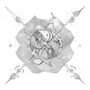 a Pisces and cancer horoscopes symbols together sleeve tattoo tattoo design idea