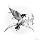 Swallow Bird tattoo design idea