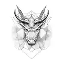 Aires with Taurus zodiac sign  tattoo design idea