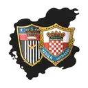 Croatia flag and USA flag shield tattoo design idea