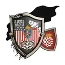 Croatia flag and USA flag shield tattoo design idea