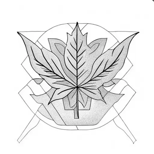 pot leaf tattoo design idea