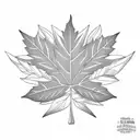 pot leaf tattoo design idea