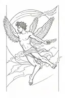 icarus falling  tattoo design idea