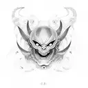 demon Japan tattoo design idea