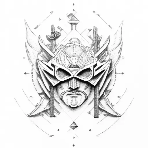 Greek God Atlas tattoo design idea