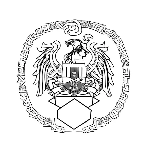 tattoo which combines the flag emblem of Peru, Brazil and Argentina tattoo design idea