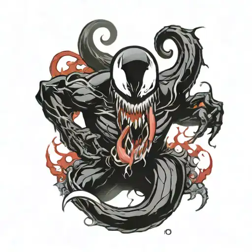 Marvel venom tattoo design idea