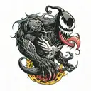 Marvel venom tattoo design idea