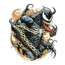 Marvel venom tattoo design idea