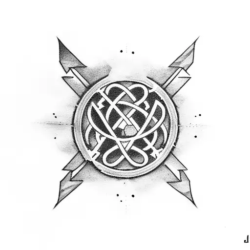 Ultras emblem with pyro effects tattoo design idea
