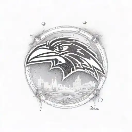 Baltimore Ravens with Baltimore Orioles with Delaware South Carolina Iowa and LGBT tattoo design idea