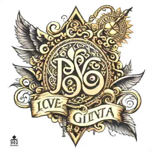 bhavesh love gita phrases tattoo design idea