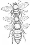 bumble bee tattoo design idea