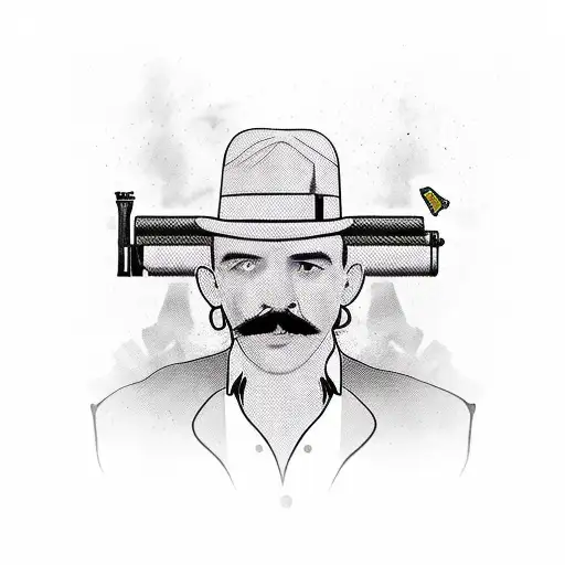 peaky blinders and italian mafia and guns, albanian flag, pablo escobar, bullets, cocaine and  word loyalty tattoo design idea
