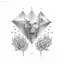 Sic Parvis Magna tattoo design idea