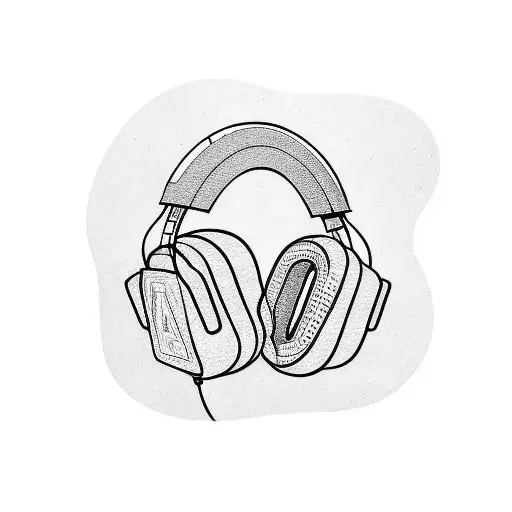 Premium Vector | Headphone earphone's isolated vector silhouettes