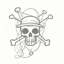 skull and crossbones basic forearm tattoo idea tattoo design idea