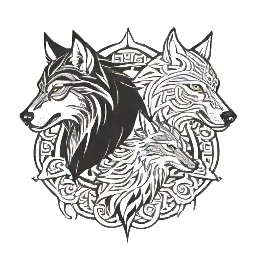 Vikings (Lagertha, Ragnar), Wolves, Honor tattoo design idea
