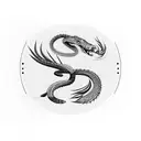 eagle snake cactus tattoo design idea