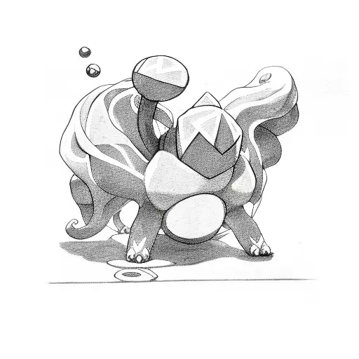 The pokemon suicune tattoo design idea