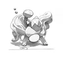 The pokemon suicune tattoo design idea