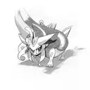 The pokemon suicune tattoo design idea