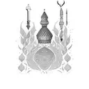 iranian royal  tattoo design idea