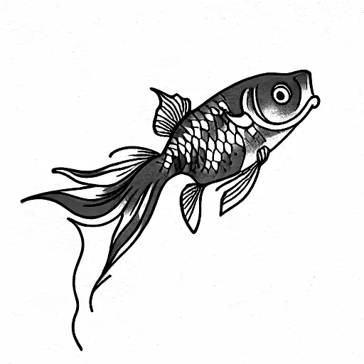 Goldfish Temporary Tattoo By PAPERSELF | notonthehighstreet.com