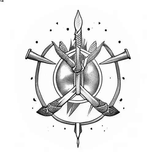 sagittarius and taurus tattoo design idea