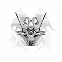 sagittarius and taurus tattoo design idea