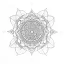 heart crying grief blue mandala tattoo design idea