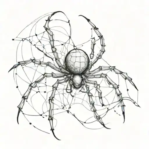 black spider with a semi colon tattoo design idea
