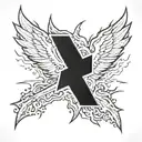 thunderbolt tattoo design idea