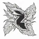 thunderbolt tattoo design idea