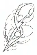 thunderbolt tattoo design idea