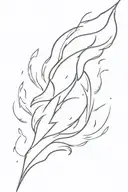 thunderbolt tattoo design idea