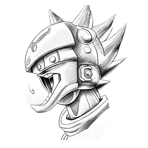 freezer de dragon ball z robot  tattoo design idea
