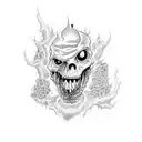 evil dead  tattoo design idea