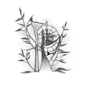 Cardinal and Willow tree tattoo design idea