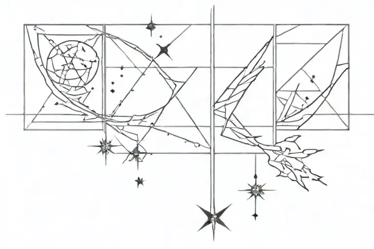 Per aspera ad astra tattoo design idea