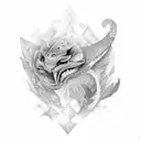 bipolar disorder  tattoo design idea