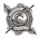 Serenity Courage Wisdom tattoo design idea