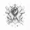 heart, infinity loop, hawk, I will never not remember you script  tattoo design idea