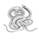 Ball python tattoo design idea