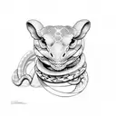 Ball python tattoo design idea