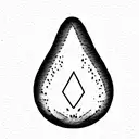 avocado  tattoo design idea