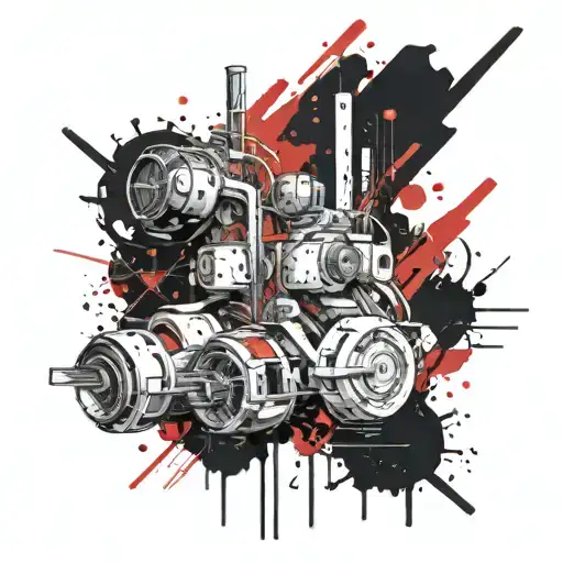 science fiction tattoo design idea