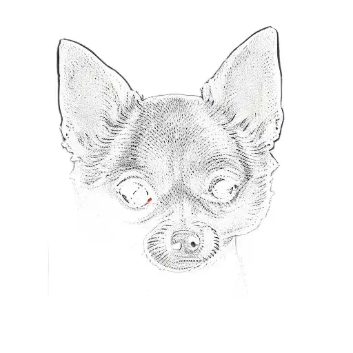 chihuahua tattoo design idea